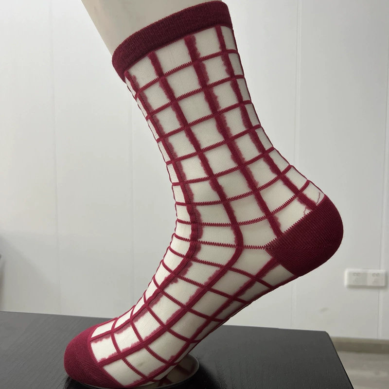 Носки цвета хаки в японском стиле, летние тонкие носки, прозрачные стеклянные носки, модные носки, женские носки оптом