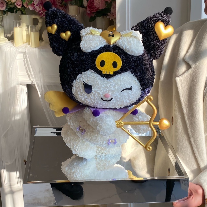 バレンタインデー永生花クロミかわいいアクリル真花置物七夕は彼女の誕生日プレゼント卸売りをします。|undefined