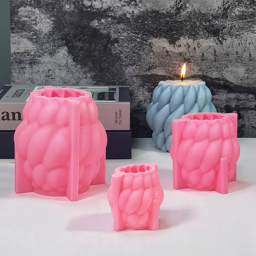Sanxin Spiral Raindrop Scented Candle Silicone Mold DIY Simple Rotating Candle Mold Exclusively Available on Amazon