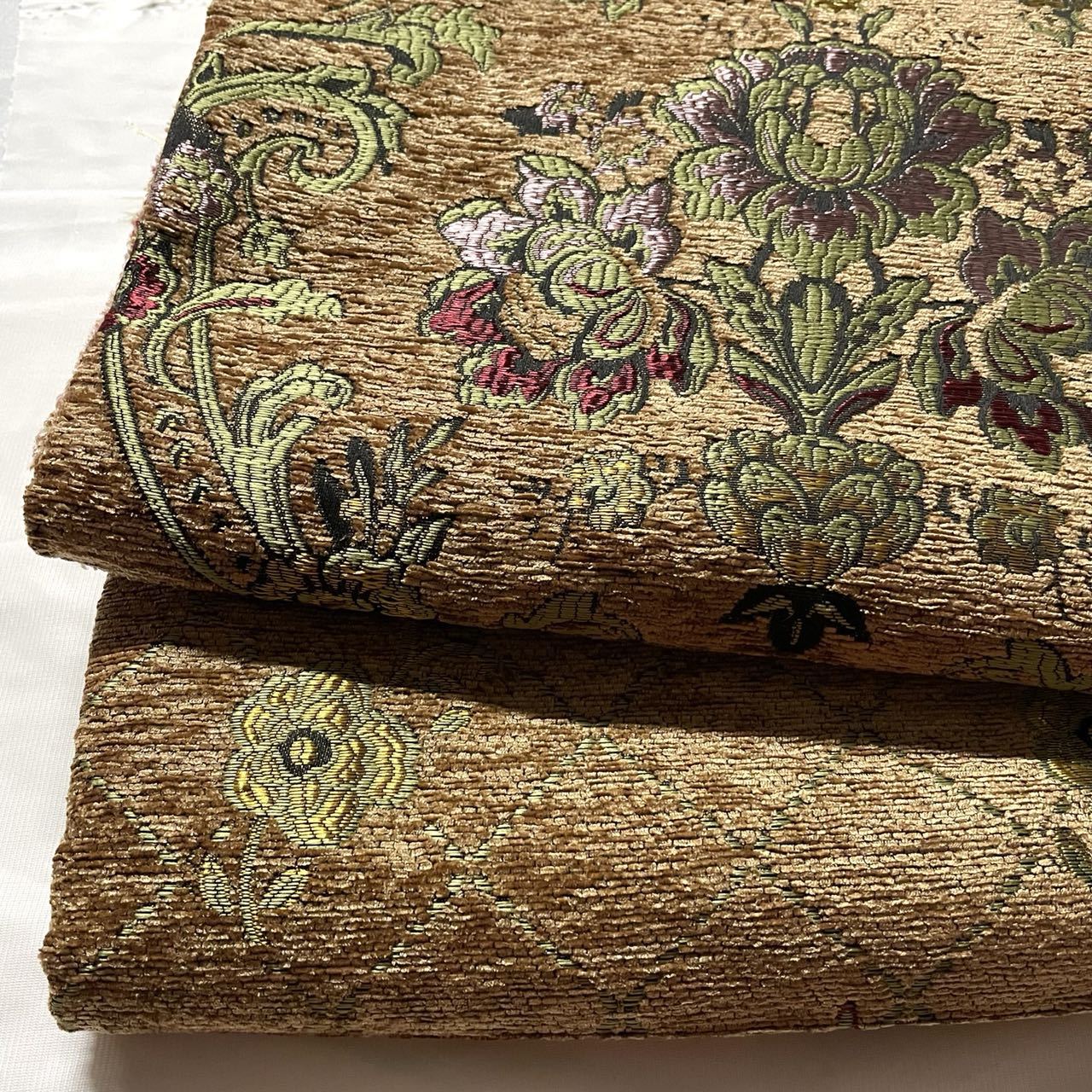 老款雪尼尔提花布料实木沙发套沙发垫欧式面料靠垫坐垫餐椅布批发