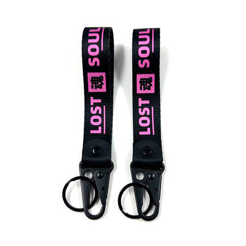 JDM Car Modification Anime Digital Printing Eagle Beak Connector Keychain Bag Hook Key Ring Ribbon