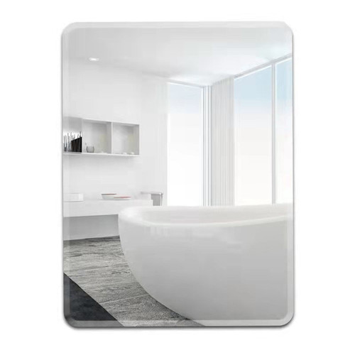 Frameless bathroom mirror wall-mounted adhesive wall-mounted self-adhesive bathroom glass hotel decoration makeup mirror