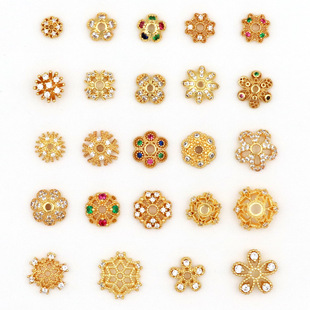 ��ɫ14k�Ƕ�ʯ����18k��Ƭ��ñ�����diy�ֹ��Ʒ�����C21