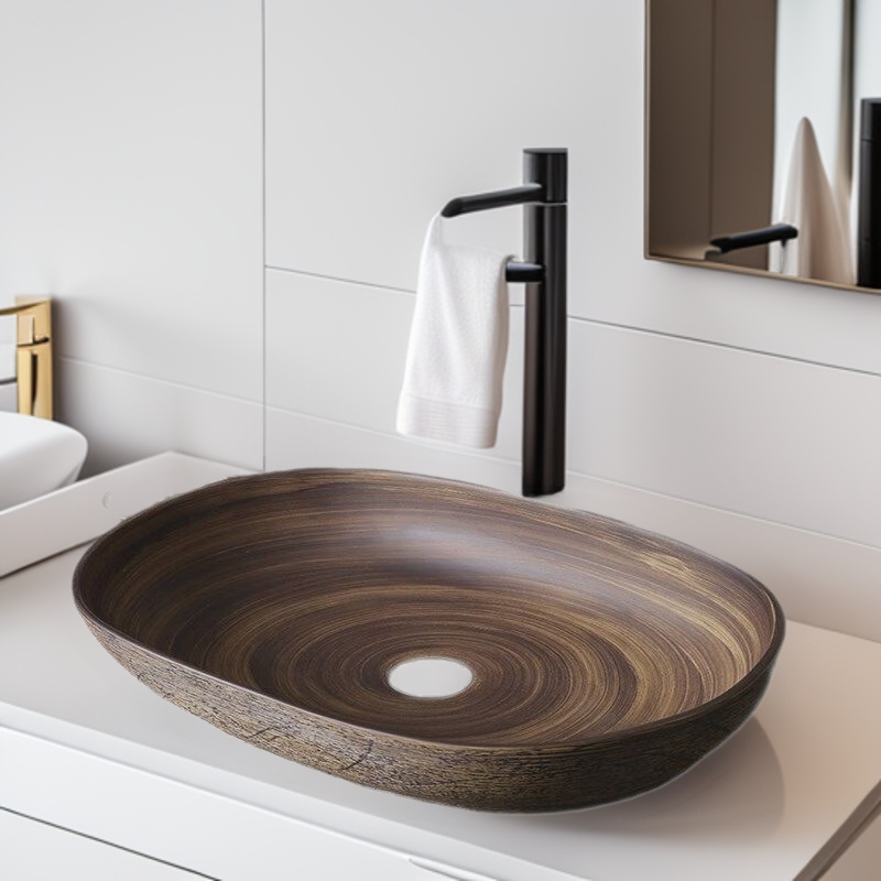 Vintage counter basin antique export outdoor wash basin courtyard art basin bathroom ceramic wash basin balcony wash