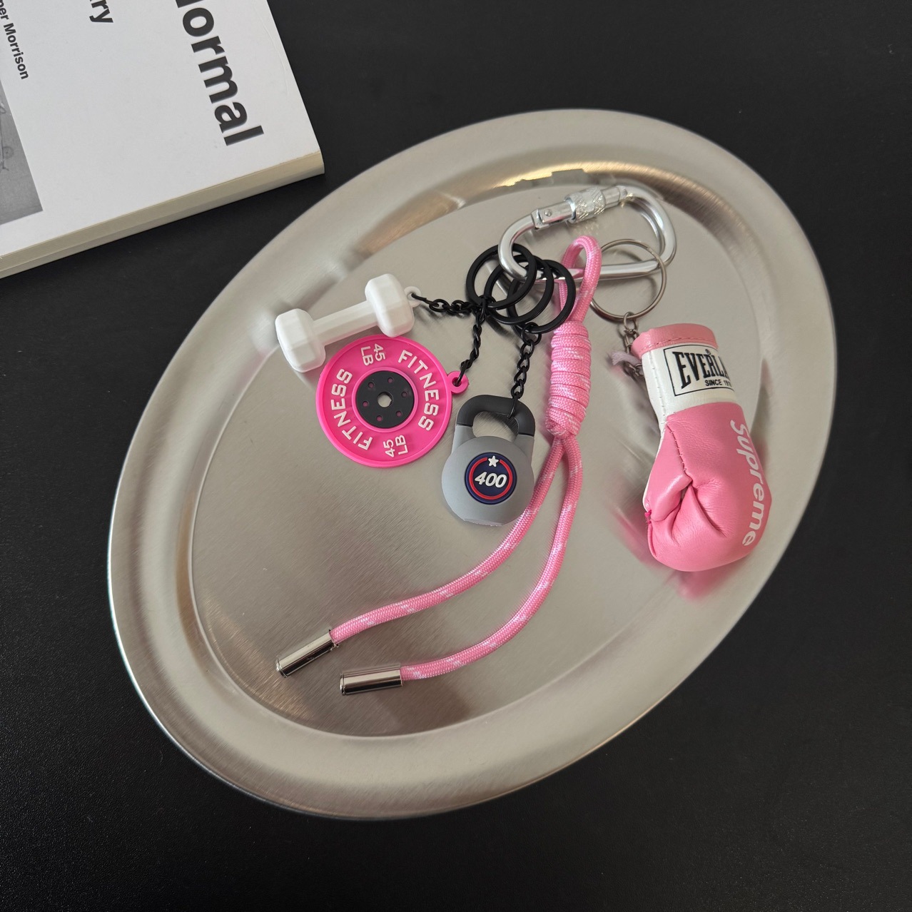 Pink sports m series pendant + pink boxing gloves