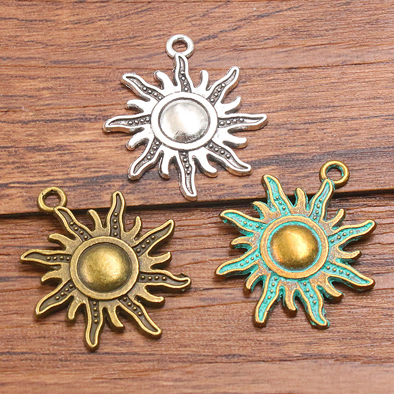 3 Colors 25*27mm DIY Alloy Jewelry Phone Case Bag Pendant Jewelry Accessories Natural Charm Sun Pendant 3 Colors 25*27mm DIY Alloy Jewelry Phone Case Bag Pendant Jewelry Accessories Natural Charm Sun Pendant