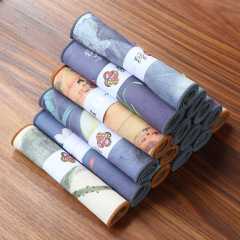 Suede tea mat cloth dry tea mat waterproof tea tablecloth tea ceremony tea mat fabric tea towel