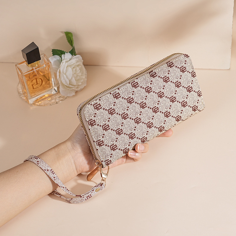Wallet Women's Long Large-Capacity Wallet Cross-Border New Wallet Manufacturer Direct Supply Clutch Bag Good-Looking Amazon Women's Bag