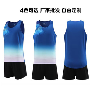 Fast wholesale training track suit suit men's sprint marathon vest competition sports body Test quick-drying sweat-absorbing summer