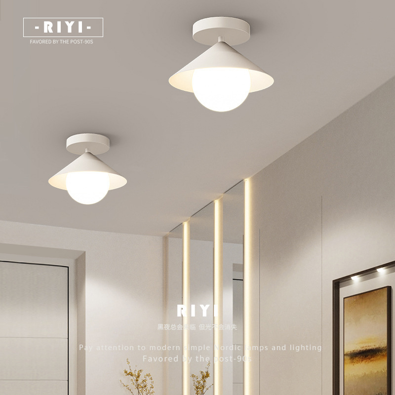 Aisle lights corridor lights cream style Nordic simple modern living room entrance lights porch lights bedroom balcony lights