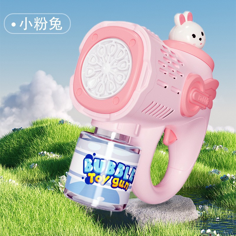 Nuevos niños automáticos de mano eléctrica astronauta pistola de burbujas para niños niñas máquina de burbujas espaciales a prueba de fugas al por mayor