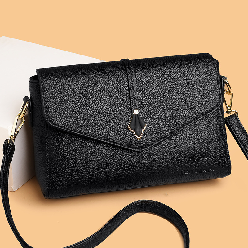 Bolso de moda para mujeres 2026 nuevo bolso pequeño de cuero suave bolso de madres de mediana edad bolso de hombro de gran capacidad bolso de mochila