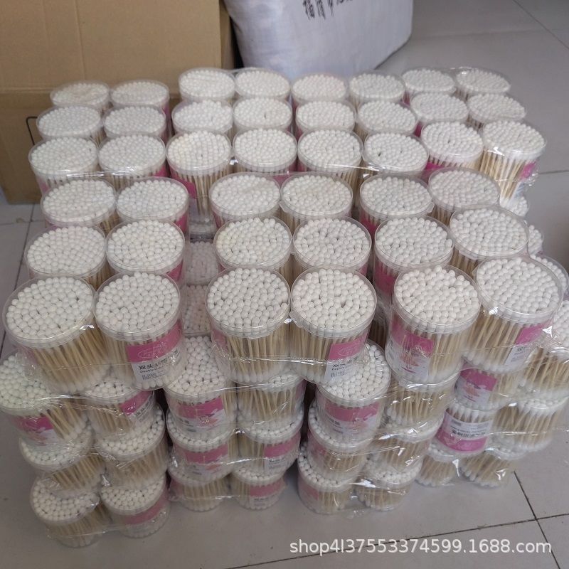 双頭綿棒卸売り綿棒綿球尖頭家庭用洗面化粧化粧箱綿棒白綿頭箱|undefined