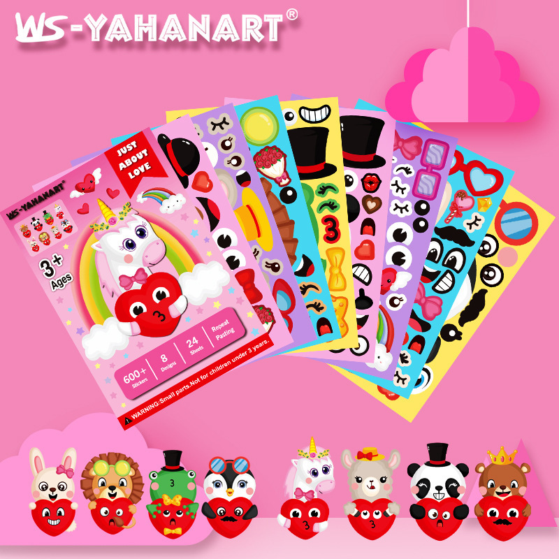 Pegatinas DIY Infantiles de Dibujos Animados de Papel Artesanal, Decorativo, para Día de los Niños image 20
