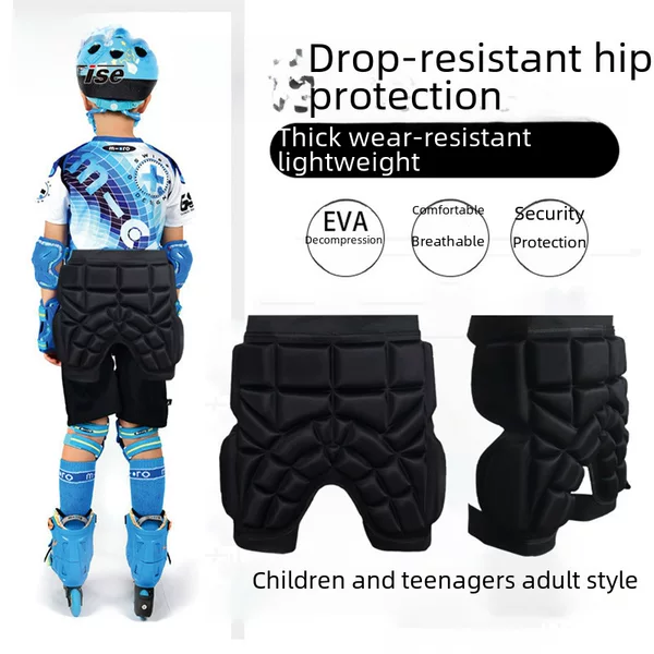 Cross-Border Professional Children's Roller Skating Hip Protection Anti-Fall Pants Pattern Sports Protective Gear Skateboard Ski Hip Protection Butt Pad