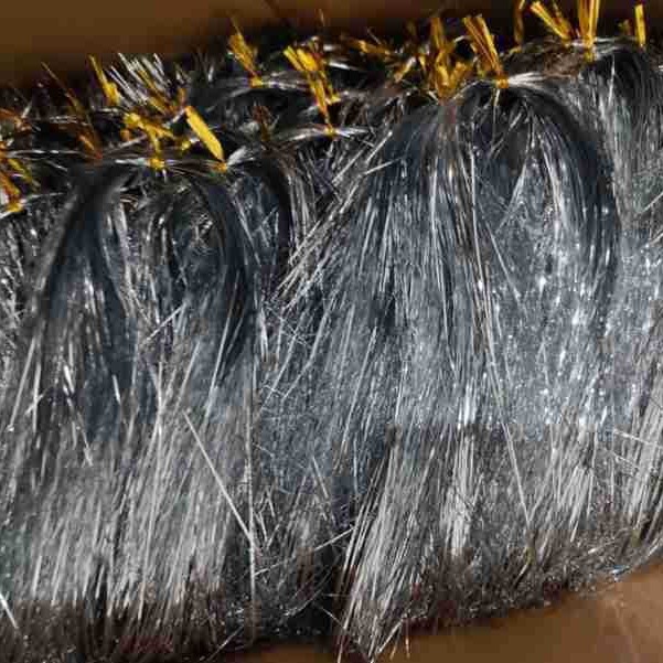 扁形瓷白色银线扁平状淡三彩条镶边装饰带深金色扁形片黄色线