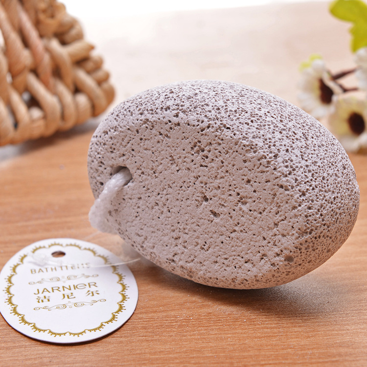 Factory Oval Goose Oval Pumice Stone Color Natural Pumice Stone Volcanic Rock Foot Grinding Get Rid Of Foot Skin Impurity Pumice Stone display picture 2