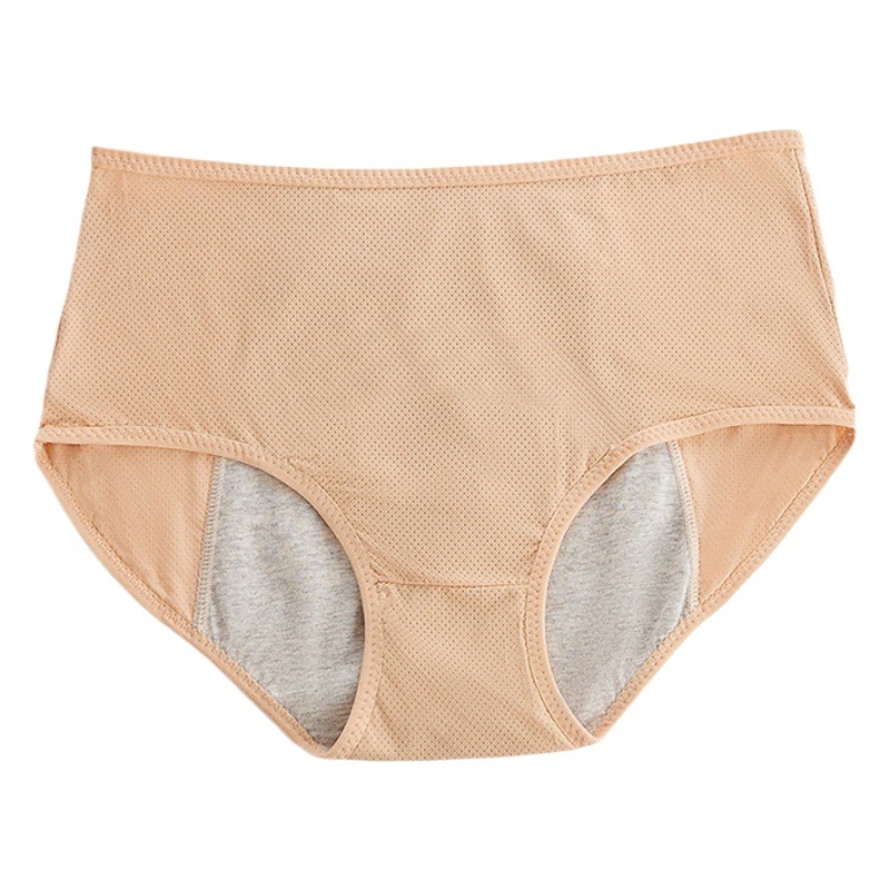 Comercio exterior de Venta caliente pantalones fisiológicos delantero y trasero a prueba de fugas período menstrual tía toalla pantalones sanitarios transpirable cintura media alta más ropa interior de tamaño para las mujeres