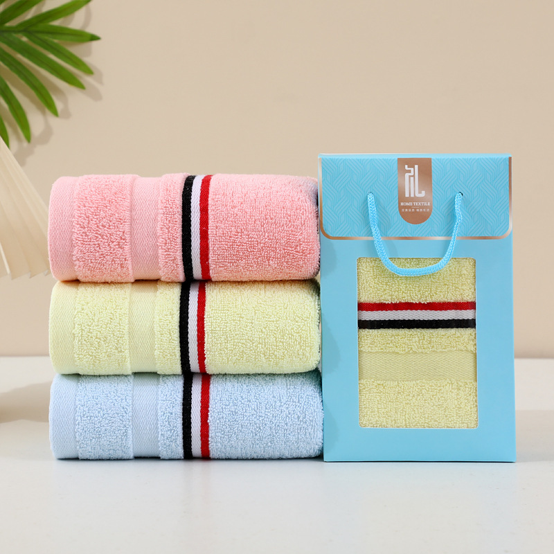 Single Gift Box Wedding Return Gift Souvenir Gift Opening Store Celebration Product Company Welfare Wholesale Thickened Cotton Towel