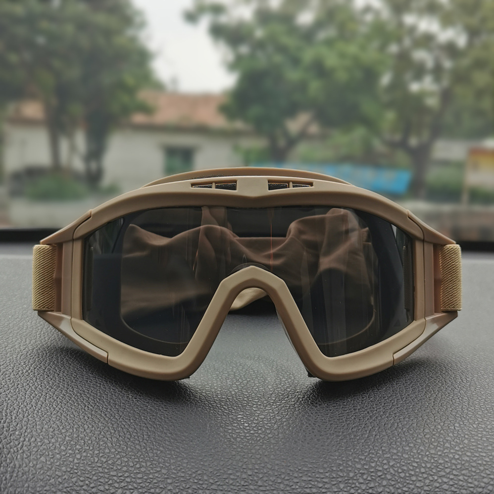 Spot engrosado gafas de viento langostas gafas tácticas especiales de la selva gafas de acción real CS protección laboral equipo deportivo