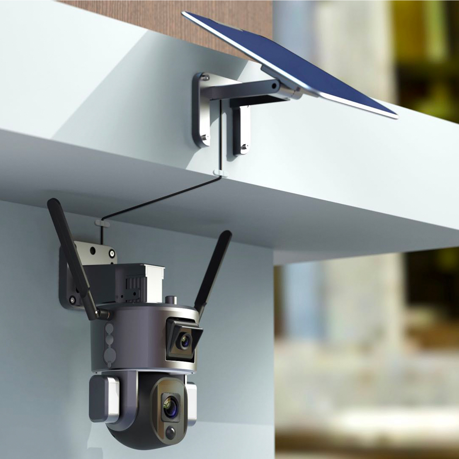 Cámara solar binocular visión de larga distancia zoom al aire libre impermeable Cámara solar