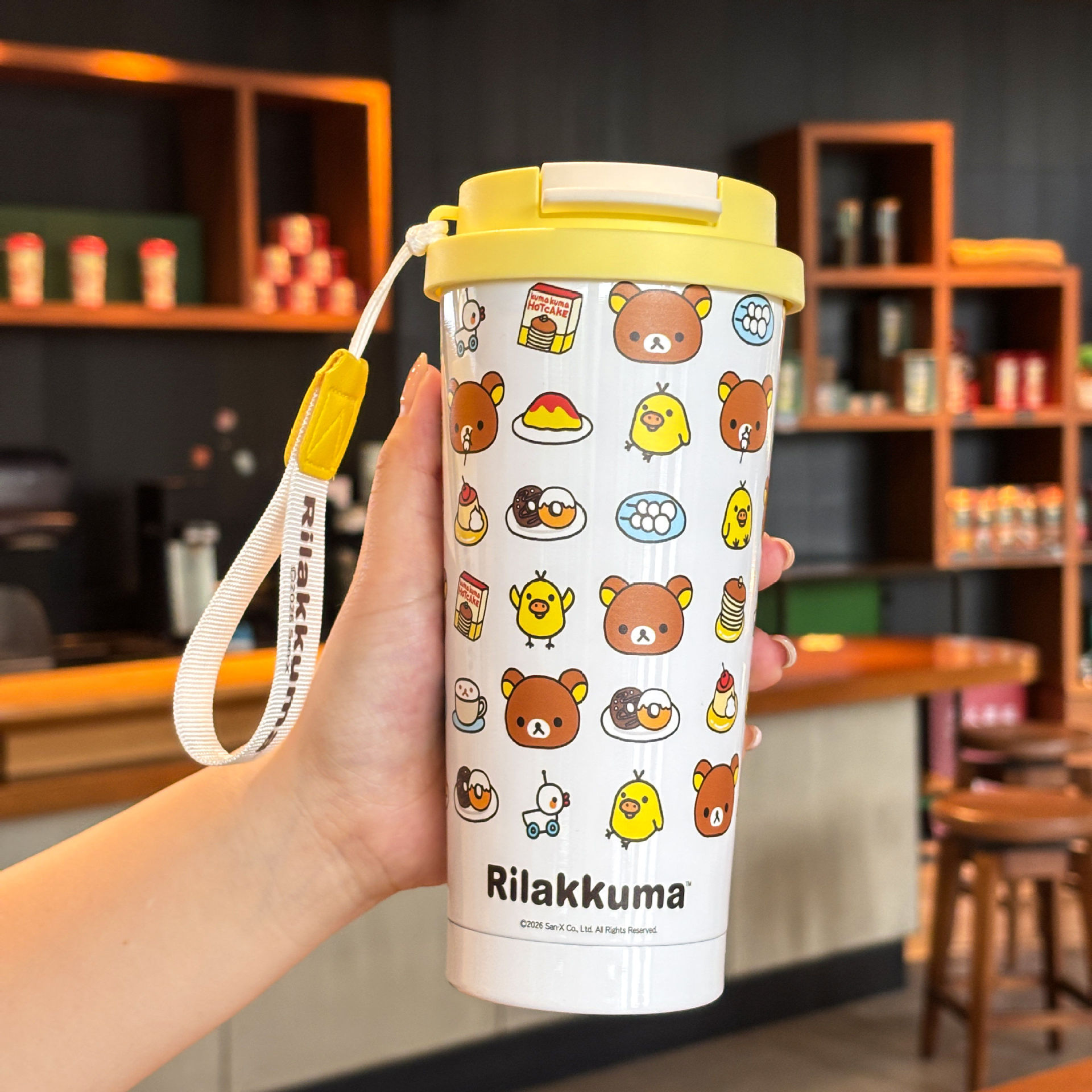 Auténtico relajado oso 2026 nuevo tipo de taza de agua para chicas de alto valor 316 taza de café de oficina de acero inoxidable