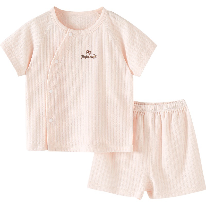 Ropa de verano para bebés traje de manga corta para niños niñas niños divididos ropa de bebé de algodón para niños verano