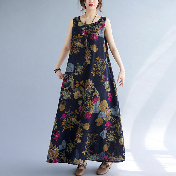 Summer retro ethnic long skirt