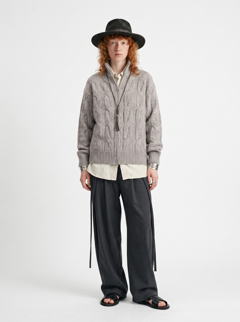 Inflation Jacquard Knit Jacket