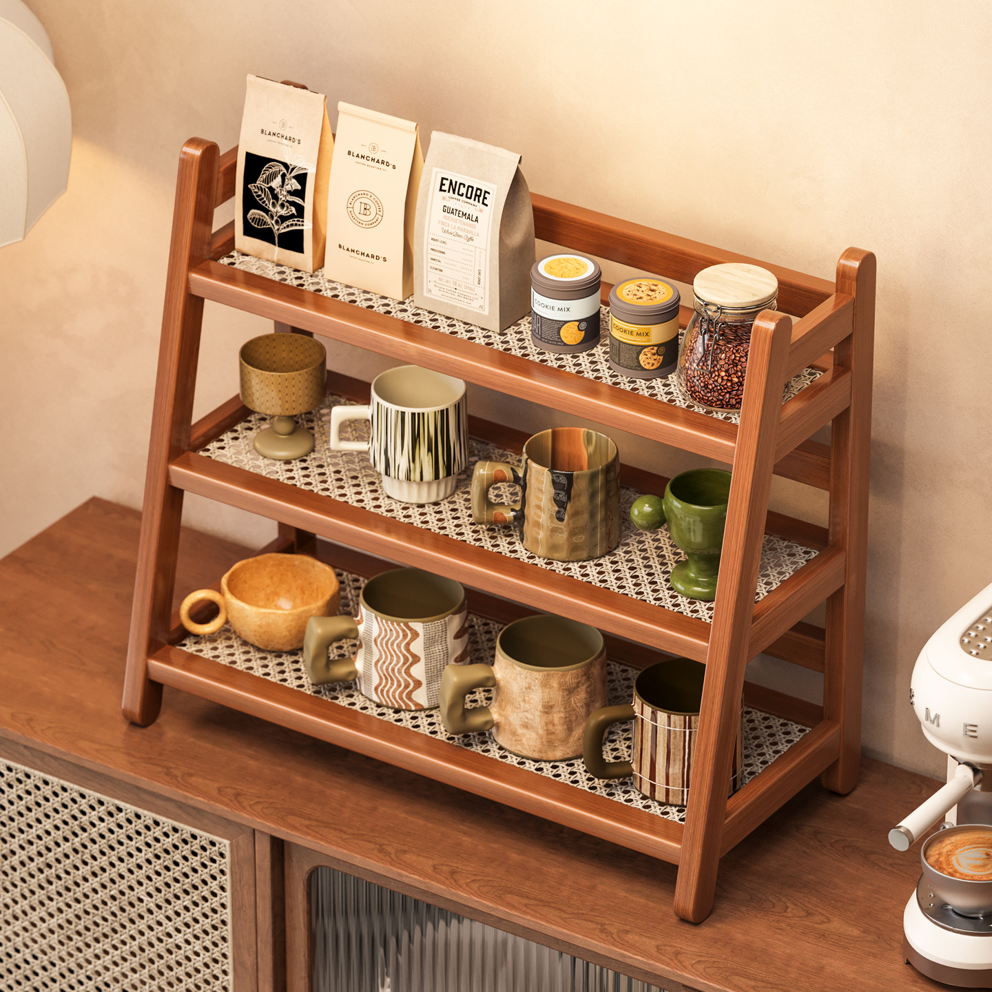 Desktop Storage Rack 2026 New Model Household Multi-Layer Storage Rack Drainage Flower Rack Home Cup Holder Useful Storage Shelf