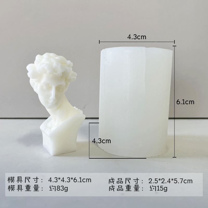 Jiahuimei columna romana aromaterapia vela molde de silicona DIY creativo hecho a mano incienso piedra decoración pegamento herramienta abrasiva