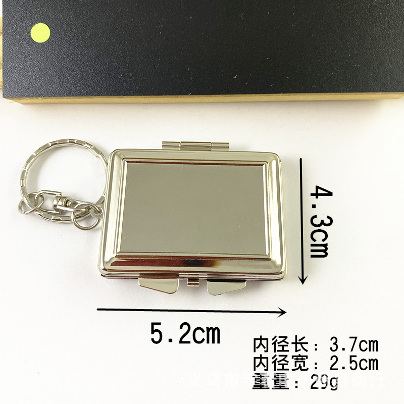 Rectangular mirror, keychain