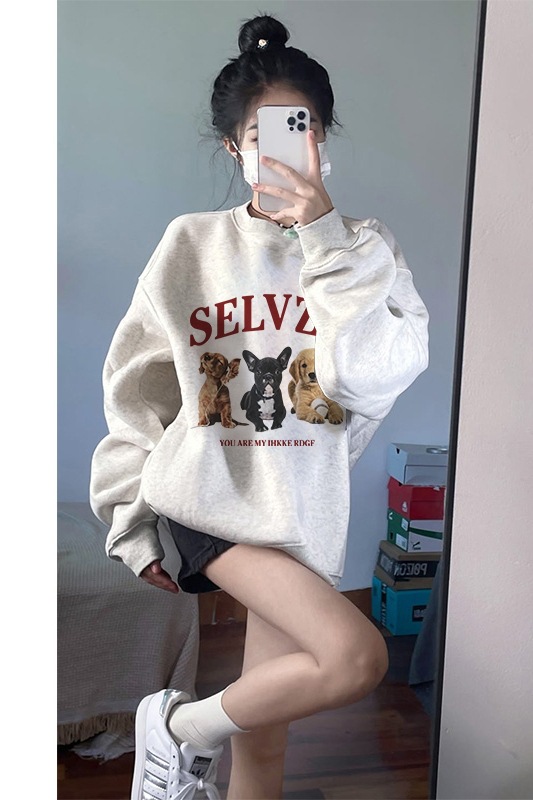 A12 라이트 그레이 라운드넥 벨벳 [카운터 퀄리티]