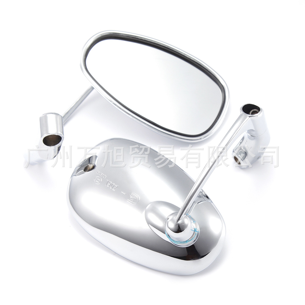 Suitable for Bobber Chopper Scooter 8/10mm Motorcycle Rotatable Rearview Mirror Retro Mirror