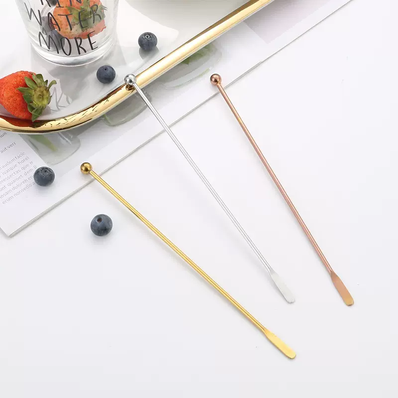 304不锈钢搅拌棒 ins鸡尾酒调酒签酒吧调酒器酸奶咖啡饮品搅拌签