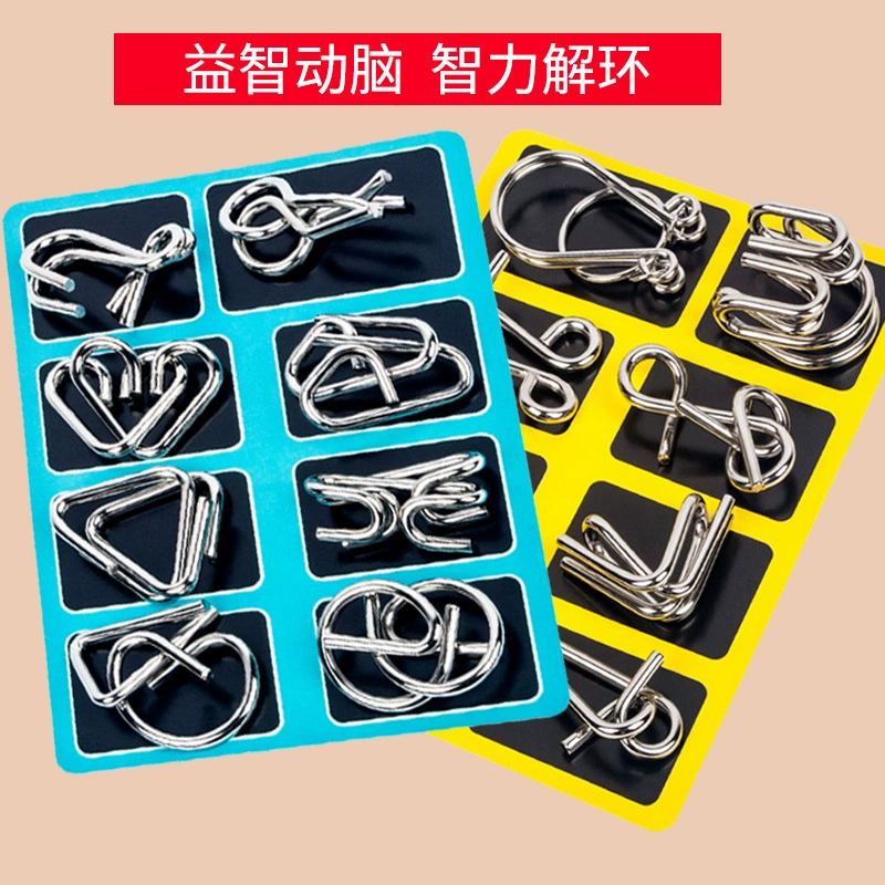 Children's intellectual smart toy, lock, set, brainteaser, intellectual development, 30 pieces, 12 years