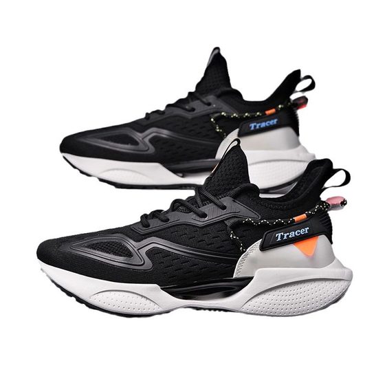 Cross-border foreign trade 2024 new flying woven men's sneaker breathable casual shoes men's shoes running shoes wholesale