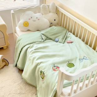 2025 New 60S Lyocell Lanjing Tencel Soybean Embroidered Children's Summer Quilt Quilt Core