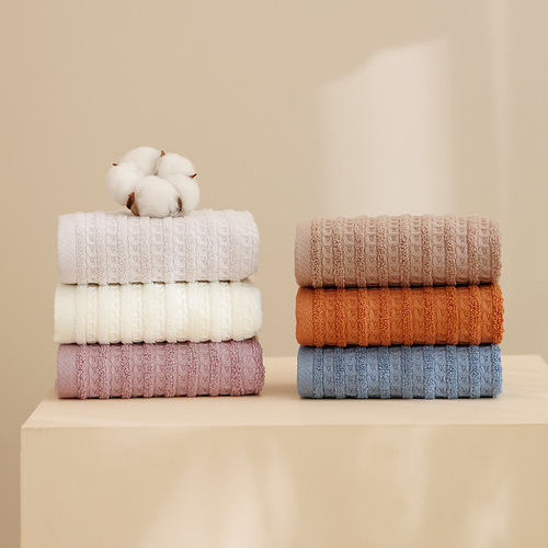 Class A combed cotton waffle towel 100% cotton plain Japanese honeycomb household medium towel 30*60 absorbent and soft