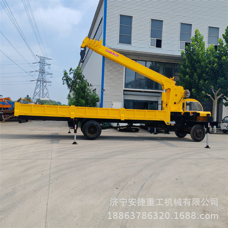 拉建材四不像随车吊 汽车改装车载式吊机 3-16吨液压旋转随车吊