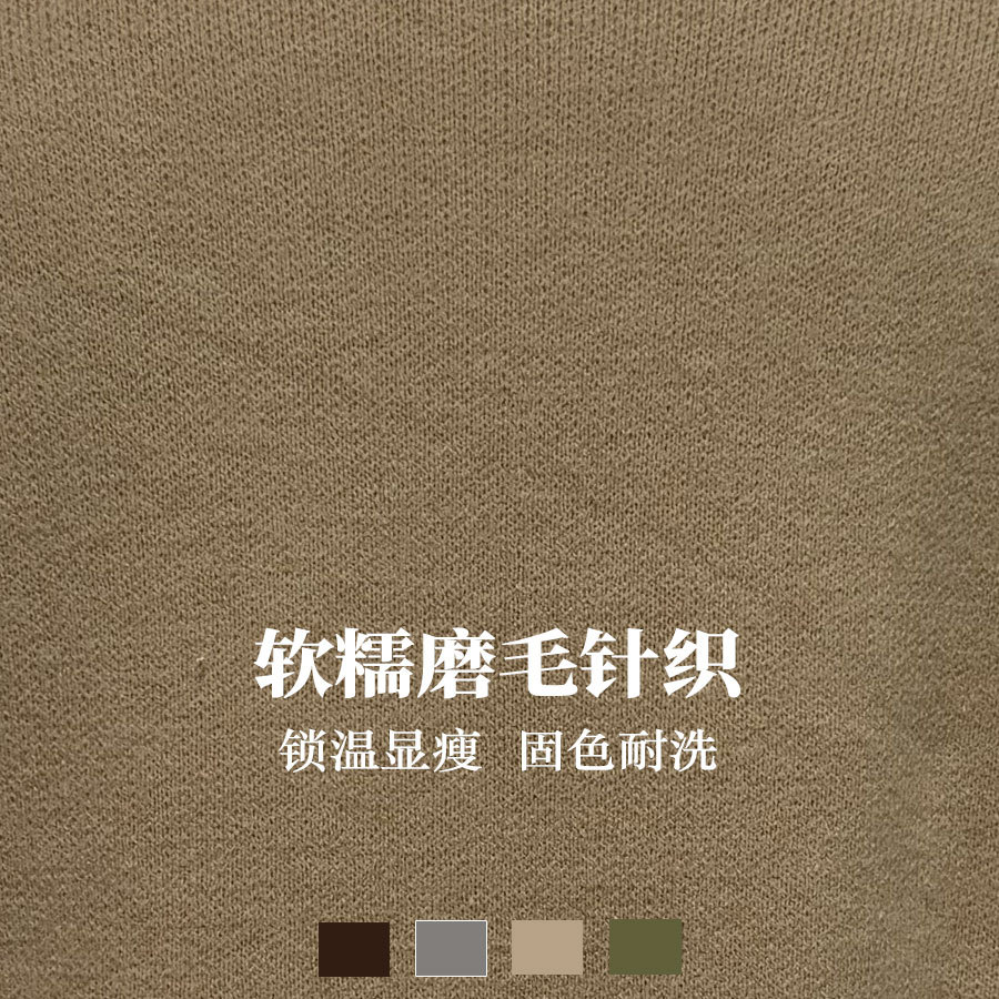 2026 Autumn and Winter Lazy Style Gray Round Neck Pullover Sweater Women's Loose Thickened Solid Color Knitted Sweater Versatile Top