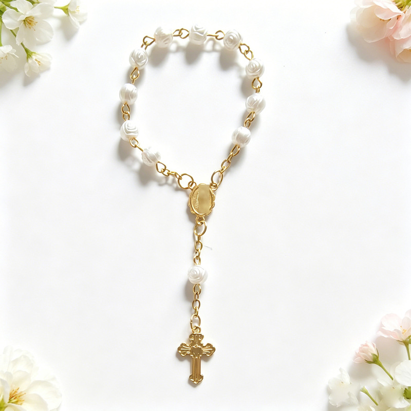 Cross-Border Amazon Etsy Best-Selling Rose Flower Bracelet, Love Bead Gift, Wedding Return Gift, Finger Chain Cross-Border Amazon Etsy Best-Selling Rose Flower Bracelet, Love Bead Gift, Wedding Return Gift, Finger Chain