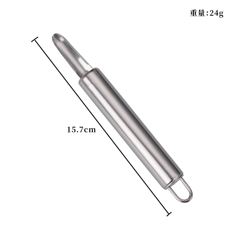 Longan desnuclear camarón cuchillo de espalda para excavar el cerebro de camarón herramienta de desnuclear de carne de camarón artefacto de acero inoxidable desnuclear artefacto