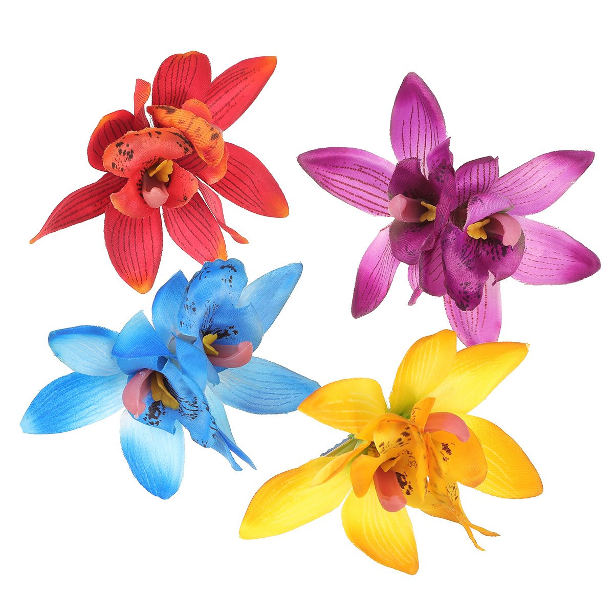 Women's Adults Flower Floral Elegant Romantic Sweet Flower Side Clip Printing And Dyeing Flowers Flower Side Clip Headwear display picture 1