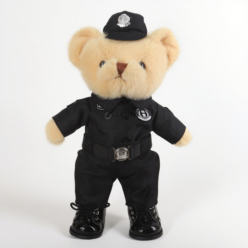 Uniforme de policía de emergencia de bomberos de policía Teddy Bear muñeca Jewel muñeca juguete de peluche regalo