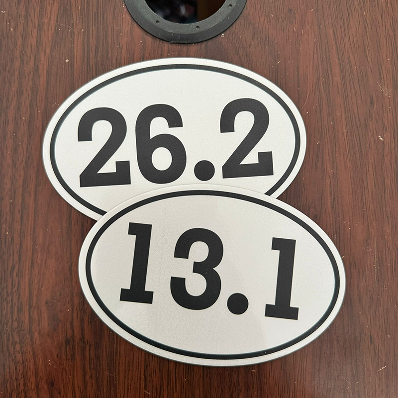 Amazon 13.1 calcomanías de automóviles magnéticas 26.2 maratón transfronterizo imán suave calcomanías de automóviles personalizadas