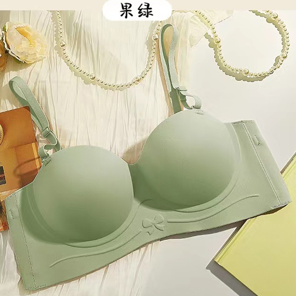 Salto de discoteca no puede caer ropa interior sin tirantes antideslizante pequeño pecho especial push up anti-sagging media taza sujetador sin costuras 2207