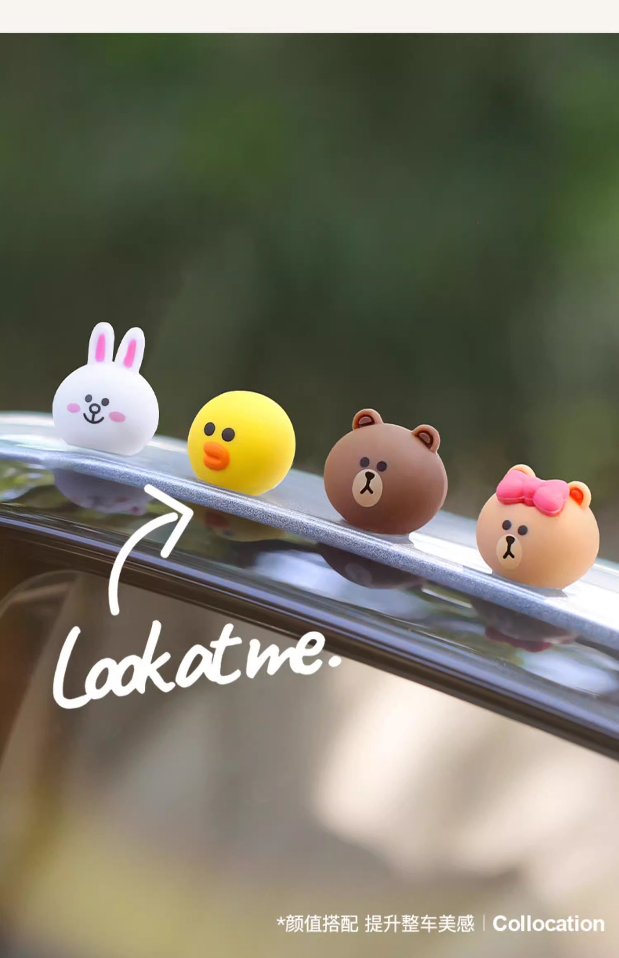 Car Accessories, Mini Car Ornaments, Healing-Style Cute Dashboard Screen Dolls, Electric Car Decorations