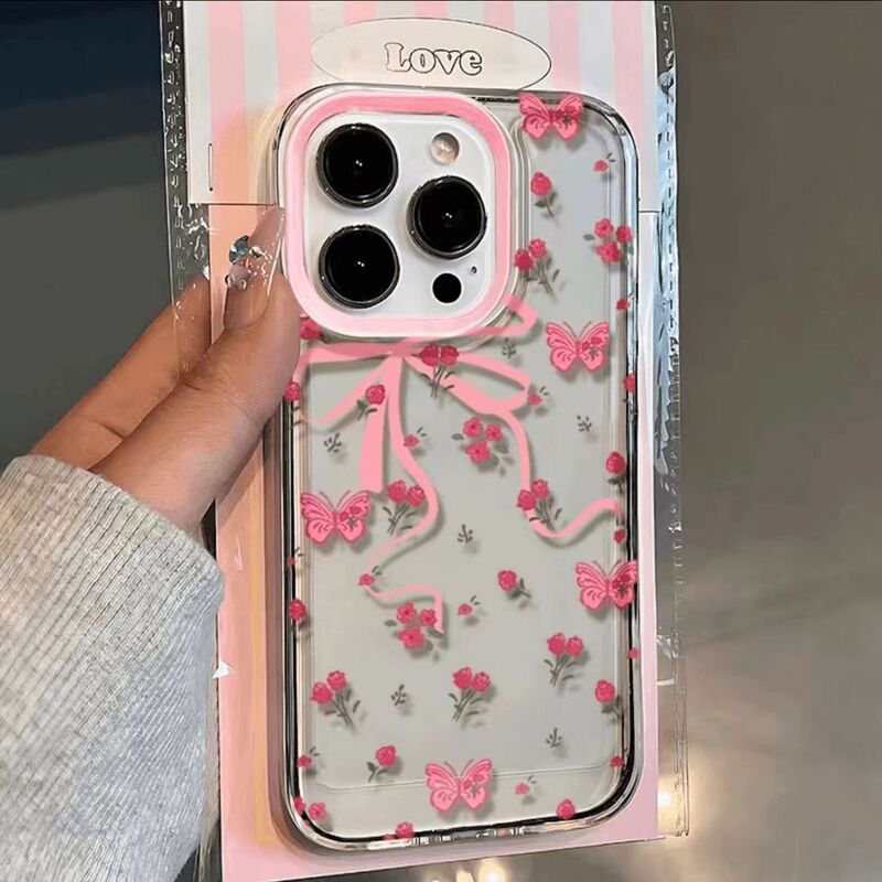 Full Screen Smash Flower Suitable for Apple 16PROMAX Phone Case iPhone15 Full Coverage 14 Soft 13 Drop Resistant 12 Fresh