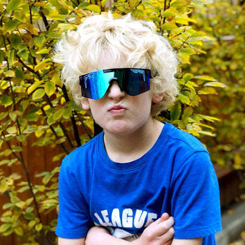 New children's PIT VIPER boxed polarized sunglasses outdoor sports goggles riding glasses goggles
